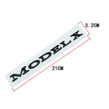 Tesla ModelX Letter ABS Car Rear Sticker Decal Emblem Badge