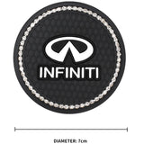 2PCS Infiniti Diamond Car Water Coaster Cup Mat