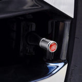 4pcs/set Fiat 500 Logo Matte Car Air Valve Stem Caps Auto Tyre Valve Covers