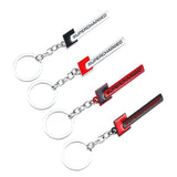 Audi Sline Supercharged S4 Logo Metal Car Keychain Keyring