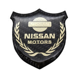 Nissan Metal Carbon Fiber Car Rear Sticker Shield Trunk Emblem Badge Decal