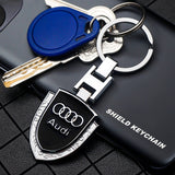 Audi Logo Shield-shaped Metal Car Keychain