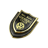 Volkswagen Shield Carbon Fiber Car Rear Sticker Window Emblem Badge Decal