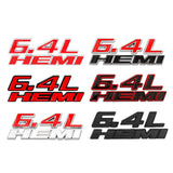 Dodge 6.4L HEMI Metal Car Rear Sticker Trunk Emblem Badge Decal