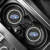 2pcs/set Subaru PVC Car Water Coaster Cup Mat