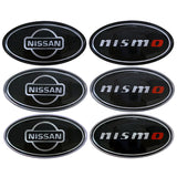Nissan Nismo Elliptical Metal Car Window Sticker Emblem Badge Decal