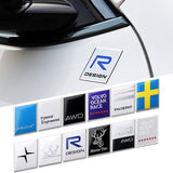 Volvo R Design Sweden Moose Test AWD Logo Metal Car Rear Sticker Decal Emblem Badge