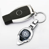Mercedes Benz Apple Tree Skull Metal Car Keychain Key Holder