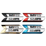 2pcs Skoda VRS Logo Metal Car Side Sticker Emblem Badge Decal Auto Body Decoration