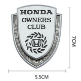 Honda Metal Shield Car Rear Sticker Auto Window Emblem Badge Decal