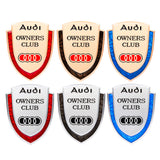 Audi Metal Shield Car Rear Sticker Auto Window Emblem Badge Decal
