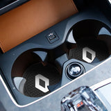 2pcs/set Renault Logo PVC Waterproof Car Water Coaster