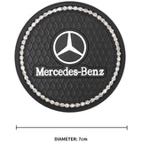 2PCS Mercedes Benz AMG Diamond Car Water Coaster Cup Mat