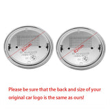 2PCS BMW Logo X1 X3 X5 X6 1 3 5 7 Series 82mm Car Front Hood Sticker 82mm Auto Trunk Emblem Rear Badge Decal