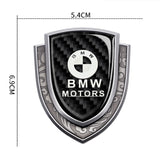 BMW Metal Carbon Fiber Shield Car Rear Sticker Auto Window Emblem Badge Decal