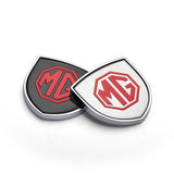 2pcs 39x39mm MG Shield Metal Car Window Sticker Emblem Badge Decal