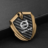 Volvo Shield Carbon Fiber Car Side Window Sticker Emblem Badge Decal