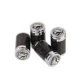 4pcs/set Dodge Viper Logo Carbon Fiber Car Air Valve Stem Cap Auto Tyre Valve Covers