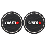 2PCS Nissan NISMO Diamond Car Water Coaster Cup Mat