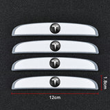 4pcs/set Tesla Car Door Mirror Side Anti Collision Sticker Bumper Strips