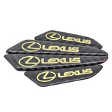 4pcs/set Lexus Carbon Fiber Car Door Anti-Scratch Sticker Door Side Protection Bumper Strips