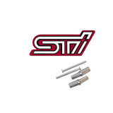 Subaru STI Metal Car Front Hood Grille Emblem Badge Auto Rear Sticker Decal