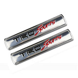 2pcs Toyota TRD Metal Car Sticker Emblem Badge Decal Decoration