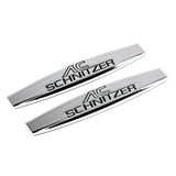 2pcs BMW M Power AC Hamann Logo Metal Car Fender Side Badge Decal Rear Emblem Sticker