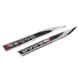 2pcs Dodge RT Logo Metal Car Sider Fender Sticker Emblem Badge