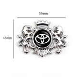Toyota TRD Double Lion Metal Car Rear Sticker Auto Window Emblem Badge Decal