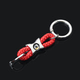 Mercedes Benz AMG Smart Apple Tree Logo Braided Rope Car Keychain Keyring