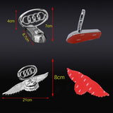 Audi Angle Wings Metal Car Front Hood Bonnet Sticker Emblem Badge