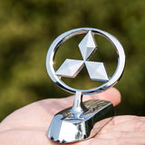 Mitsubishi Angle Wings Metal Car Front Hood Bonnet Sticker Emblem Badge
