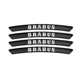 4pcs/set 9cm Mercedes Benz AMG Brabus 4 Matic Aluminum Alloy Car Wheel Rim Tyre Sticker