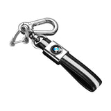 BMW PU Leather Car Key Chain Holder Auto Keyring