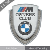 BMW Carbon Fiber Car Rear Shield Sticker Auto Body Window Emblem Badge Decal