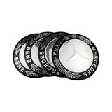 4pcs/set 56/75mm Mercedes Benz AMG Brabus Apple Tree Car Wheel Center Hub Cap Sticker Decal