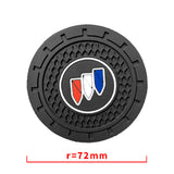 2pcs/set Buick Logo PVC Waterproof Car Water Coaster