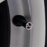4pcs/set SAAB Logo Carbon Fiber Car Air Valve Stem Caps Auto Tyre Valve Covers with Wrench