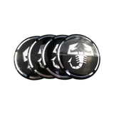 56mm Abarth Car Wheel Center Hub Sticker Decal