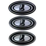 Lada Elliptical Metal Car Window Sticker Emblem Badge Decal