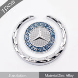 Mercedes Benz Metal Car Rear Sticker Auto Window Carbon Fiber Shield Emblem Badge Decal