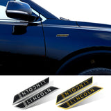 2pcs Lincoln Logo Car Fender Side Sticker Decal Emblem Badge
