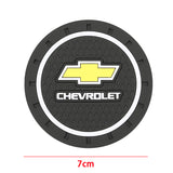 2pcs/set Chevrolet PVC Car Water Coaster Cup Mat