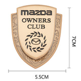 Mazda Metal Shield Car Rear Sticker Auto Window Emblem Badge Decal