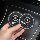 2PCS Opel Diamond Car Water Coaster Cup Mat