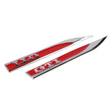 2pcs Volkswagen Rline GTI GTD Logo Metal Car Side Fender Sticker Emblem Badge Decal Decoration