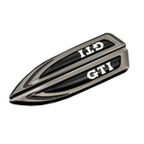 2pcs Volkswagen Rline GTI Logo Metal Car Side Fender Emblem Sticker Decal