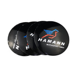 4pcs 56mm BMW M Power Alpina AC Hamann Hartge Car Wheel Center Hub Cap Sticker Decal