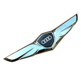 Audi Logo Metal Wings Car Front Hood Bonnet Center Sticker Emblem